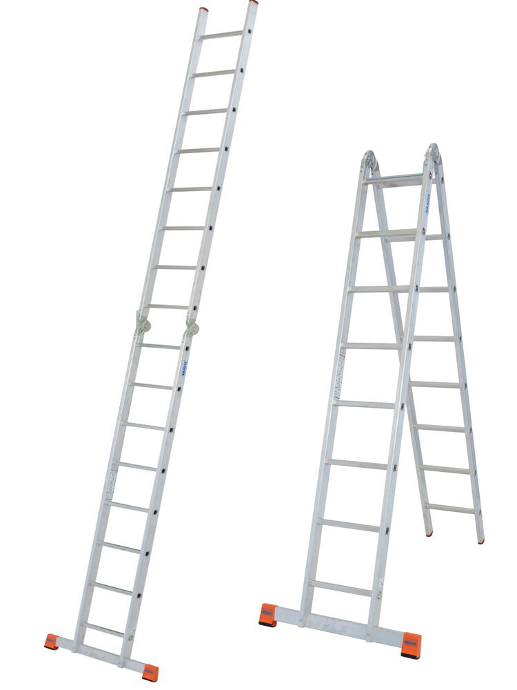 KRAUSE TriMatic  dwustronna drabina przegubowa 2x8 szczebli 