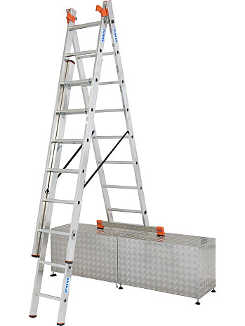 KRAUSE Monto Tribilo drabina aluminiowa wielofunkcyjna na SCHODY 3x8