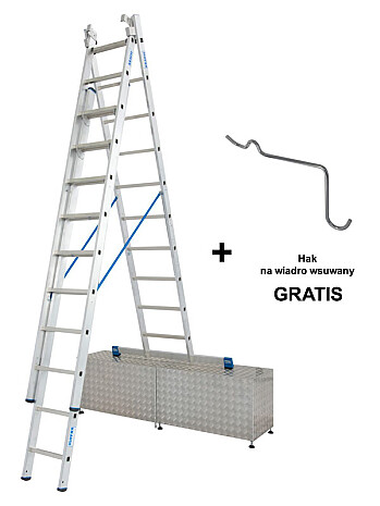 KRAUSE STABILO drabina wielofunkcyjna 3x10 szczebli na SCHODY