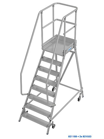 KRAUSE Podest jezdny z jednostronnym wejściem 8-stopniowy