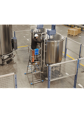 KRAUSE Stabilo SkyMatic jezdny podest roboczy z regulowaną wysokością 1 x 3-5 szczebli