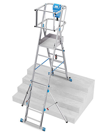 KRAUSE Stabilo SkyMatic jezdny podest roboczy z regulowaną wysokością 1 x 5-9 szczebli