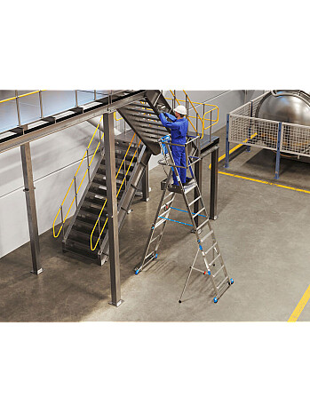 KRAUSE Stabilo SkyMatic jezdny podest roboczy z regulowaną wysokością 1 x 5-9 szczebli