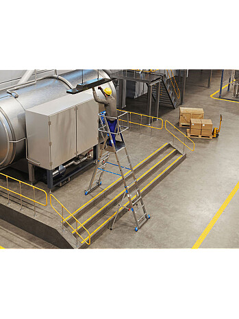 KRAUSE Stabilo SkyMatic jezdny podest roboczy z regulowaną wysokością 1 x 5-9 szczebli