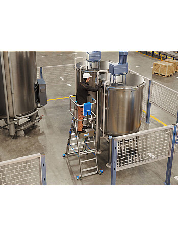 KRAUSE Stabilo SkyMatic jezdny podest roboczy z regulowaną wysokością 1 x 5-9 szczebli