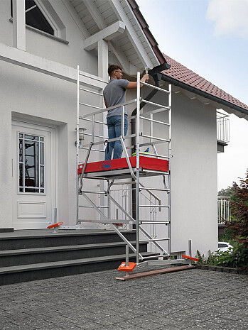KRAUSE ClimTec rusztowanie z rolkami 150 mm wys. rob. 3,00 m | system GUARDMATIC