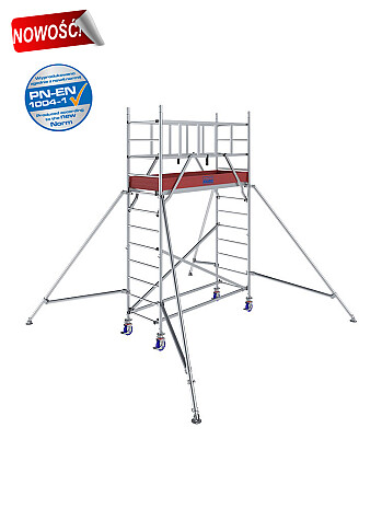 KRAUSE ProTec 1000 rusztowanie aluminiowe wys.rob. 4,20 m | system GUARDMATIC
