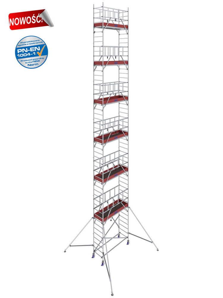 KRAUSE ProTec 1000 rusztowanie aluminiowe wys.rob. 14,20 m | system GUARDMATIC
