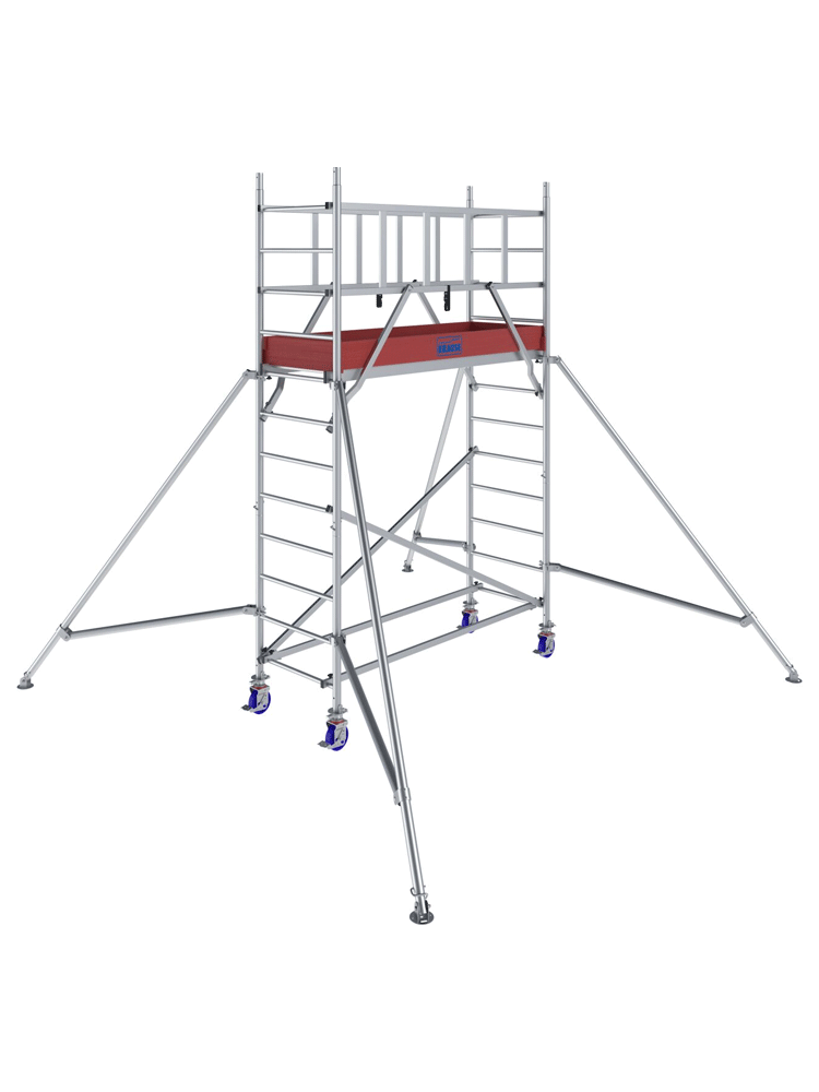KRAUSE ProTec 1000 rusztowanie aluminiowe wys.rob. 4,20 m | system GUARDMATIC