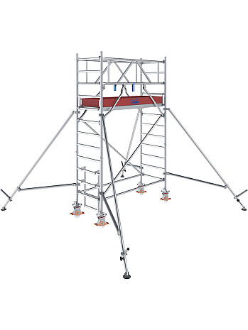 KRAUSE Rusztowanie - STABILO 1000; 2,5 x 0,75m, wys.rob. 4,30m | system GUARDMATIC