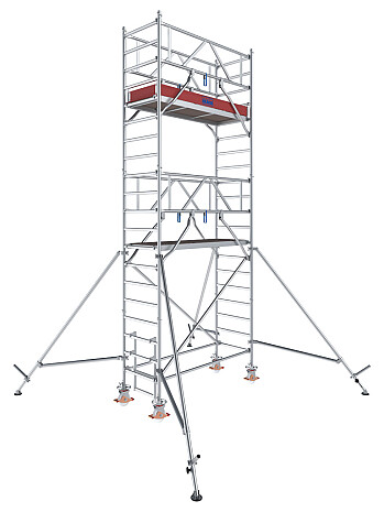 KRAUSE Rusztowanie - STABILO 1000; 2,0 x 0,75m, wys.rob. 6,30m | system GUARDMATIC