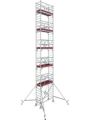 KRAUSE Rusztowanie - STABILO 1000; 2,5 x 0,75m, wys.rob. 12,30m | system GUARDMATIC