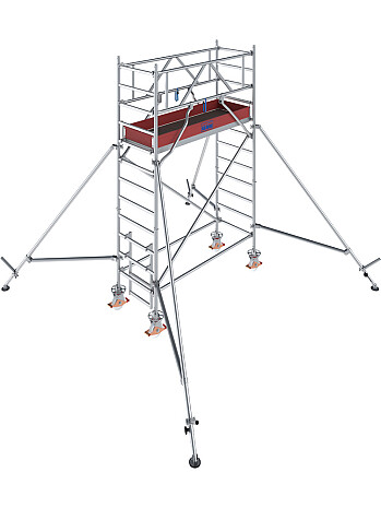 KRAUSE Rusztowanie - STABILO 1000; 2,5 x 0,75m, wys.rob. 4,30m | system GUARDMATIC