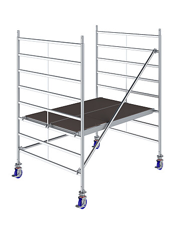 KRAUSE Rusztowanie - STABILO 50; 2,5 x 1,50m wys.rob. 3,00m | system GUARDMATIC