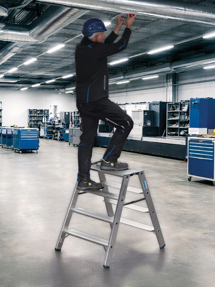 KRAUSE Stabilo schodki dwustronne składane 2x4 stopnie 135 XL 225 kg