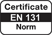 Certyfikat EN 131