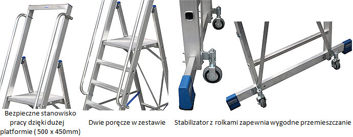 Drabina KRAUSE z platformą